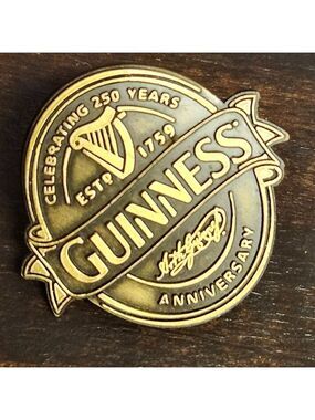 RARE Guinness 250th Anniversary Commemorative Pin